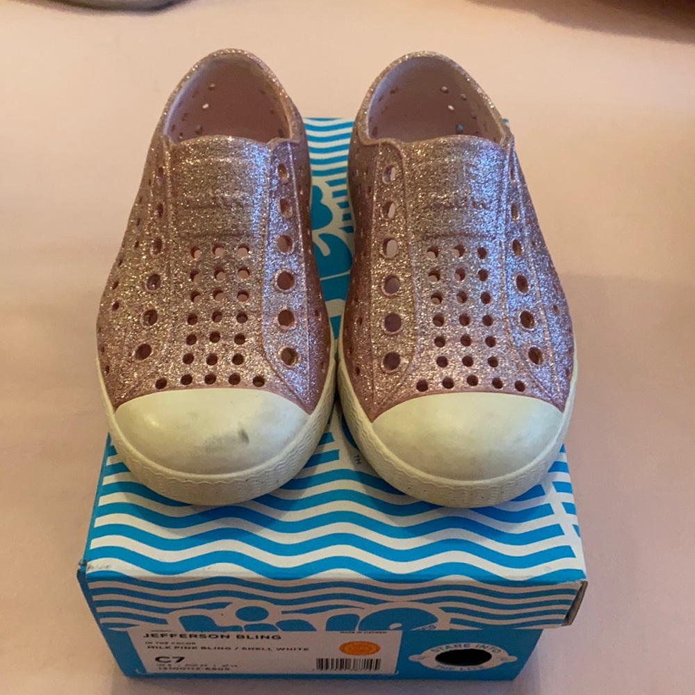 Native Water Shoe — Jefferson Bling in pink bling